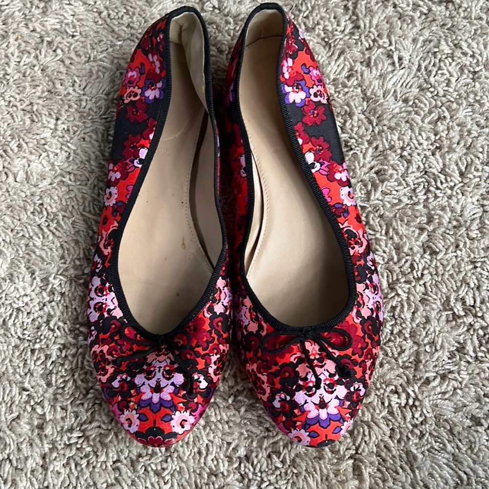 J.Crew Floral Flat Size 9